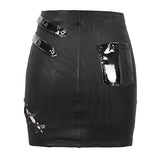 Skt114 Military Uniform Punk Package Hip Skirt