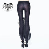 Summer Daily Wearing Paisley Dark Fringe Sexy Women Ninth Bell Bottoms Pants