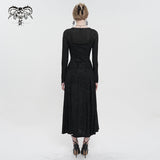 'Great Expectations' Gothic Embroidered Long Dress