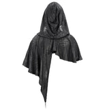 Ca021 Dark Thin Hooded Small Shawl