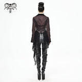 'Spelling Trouble' Gothic Jacket With Distressed Hemline