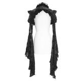 Sexy Women Big Flared Sleeves Super Short Gothic Lace Shawl