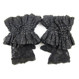 Gothic Sexy Women Rose Lace Short Gloves