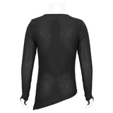 Moshpit' Punk Mesh Asymmetric Hem Tee