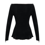 'Labyrinth' Gothic Velvet Top