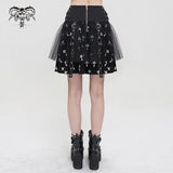 'Threnody' Crucifix Printed Skirt