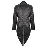 'Dream Snatcher' Gothic Patterned Swallowtail Coat (Onyx)