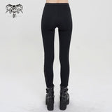 Legging gothique imprimé 'Across The Ocean' avec chaîne