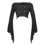 'Mirror Valley' Gothic Crop Top