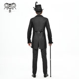 Ct17401 Gothic Men Dress Coat