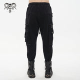 Pantalon cargo punk vieilli « Everything Dies »