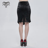 'Night Creeps' Gothic Pencil Skirt.