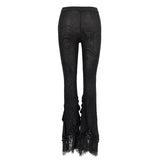 Ept006 Lace Beaded Pleated Gothic Leggings