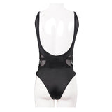 Sst013 Waist Straps And Mesh Spliced Swimsuit