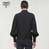 'Hygeia' Gothic Lantern Sleeve Shirt (Darkness)