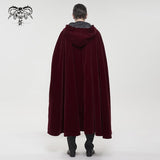 'Bloodsucking Darkness' Gothic Fur Cloak With Hood