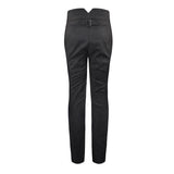 Gothic Wedding Men High Waist Slim Fit Jacquard Western Style Trousers