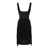 'Manifestation' Gothic Dress With Distressed Hemline