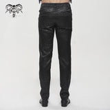 'Ghost In The Mirror' Gothic Printed Trousers (Black)