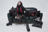 'Necromancy' Gothic Applique Gear Pillow