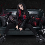 'Ave Satanas' Gothic Pentagram Pillow