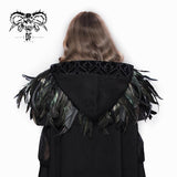 Carnival Accessory Lace Neckline Feather Gothic Shawl For Women And Men