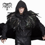 Carnival Accessory Lace Neckline Feather Gothic Shawl For Women And Men