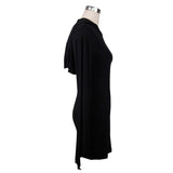 Daily Life Classic Style Flared Sleeve Women Hooded Knit Dress