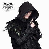 Carnival Accessory Lace Neckline Feather Gothic Shawl For Women And Men