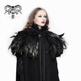 Carnival Accessory Lace Neckline Feather Gothic Shawl For Women And Men