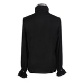 Gothic Chiffon Men Classic Black Shirt