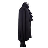 Gothic Chiffon Men Classic Black Shirt