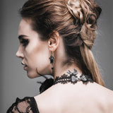 Gothic Rose Beaded Sexy Women Hollow Out Lace Necklace