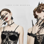 Gothic Sexy Women Lace Bracelet With Decoration Fingerstall