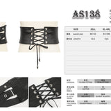 Ceinture Corset Punk 'Night Lights' Avec Boucles