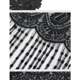 'The Hanging Gardens' Gothic Lace Fringed Shawl