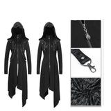 Women Winter Fur Slim Punk Fleece Hooded Long Coat With Loops