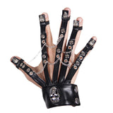 Devil Fashion Ghost Claw Rivets Leather Punk Glove For Men