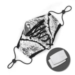 Gothic Girls White Stretchy Knitted Lace Up Mesh Masks