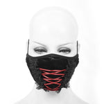 Diablo Loli Gothic Dense Velvet Bandage Lace Mask