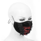 Diablo Loli Gothic Dense Velvet Bandage Lace Mask