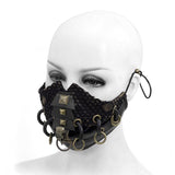 Steampunk Metallic Bronze Unisex Spiked Distressed Masks