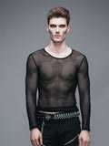 Fetish See Through Mesh Shirts For Women And Men