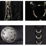 Punk Rock Adjustable Zippered Summer Men Shorts With Loops