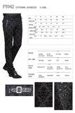 Pantalon semi-formel gothique à motifs « Existentialism on Prom Night »