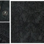 European Stylish Gothic Jacquard Oversize Black Breeches Men Trousers