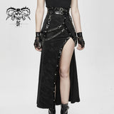 'Tokyo Underground' Gothic Black Women Half skirts With Japanese Slit