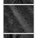 Skt124 Snakeskin Pattern Symmetrical Slit Skirt