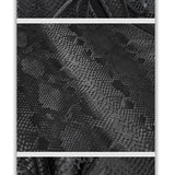 Skt124 Snakeskin Pattern Symmetrical Slit Skirt
