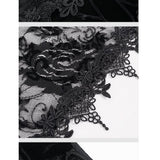Jupe gothique en velours 'Autumn Waltz'